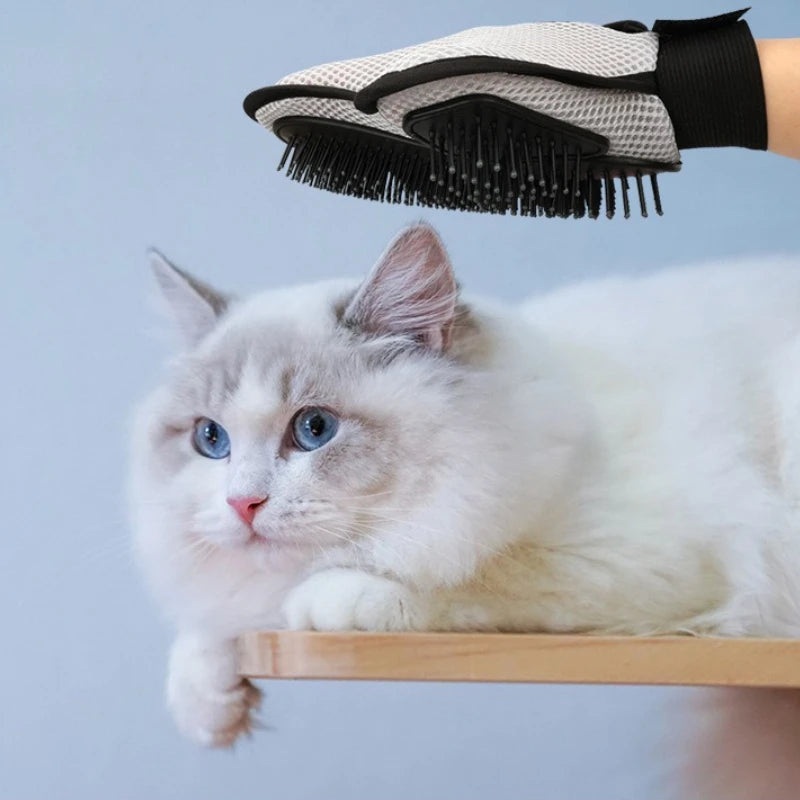 Pet Cat Grooming Gloves Kitten Grooming Self Cleaning Glove Silicone Comb Brush Pet Grooming Supplies Cat Accessories